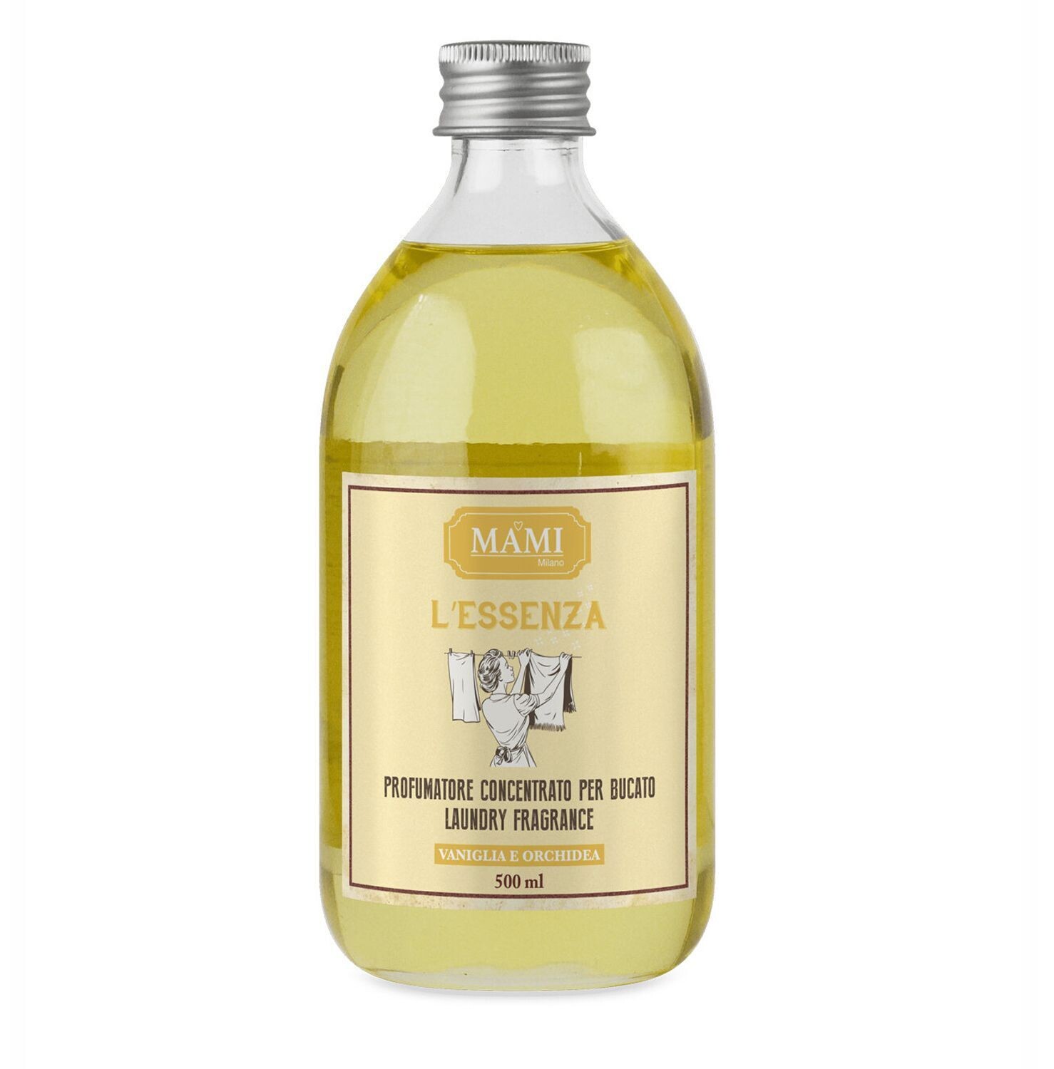 Essenza bucato Mami Milano 500ml Vaniglia e orchidea - In Vetro