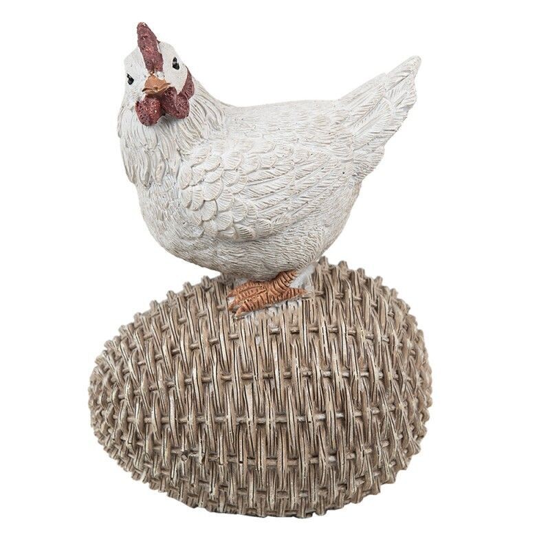Gallina con uovo
