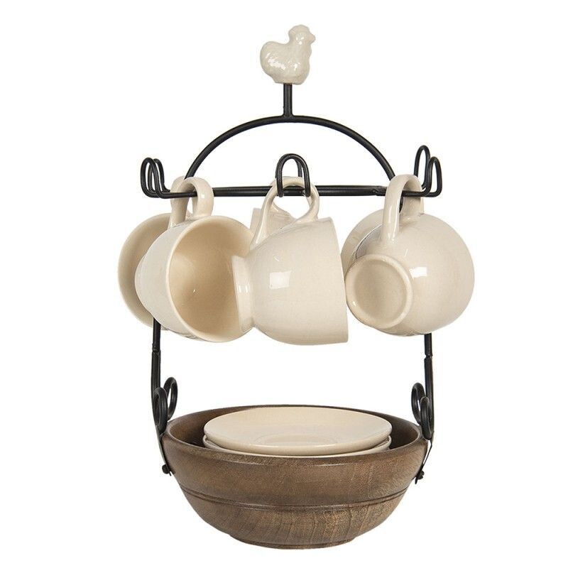 Set portazzine con tazzine gallina
