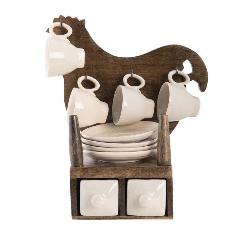 Set portazzine con tazzine gallina