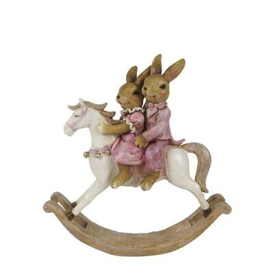 Coniglietti cavallo a dondolo