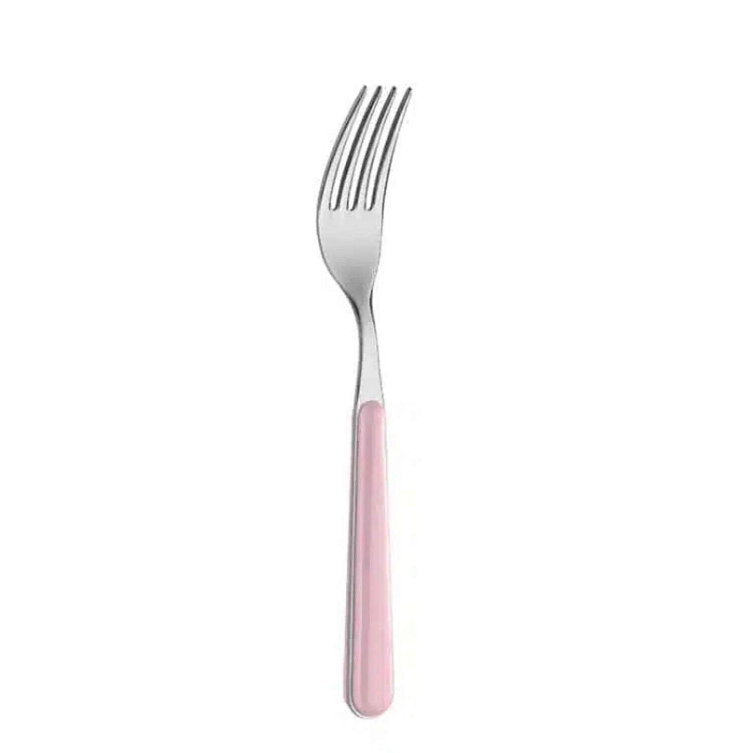 Forchetta tinta unita rosa
