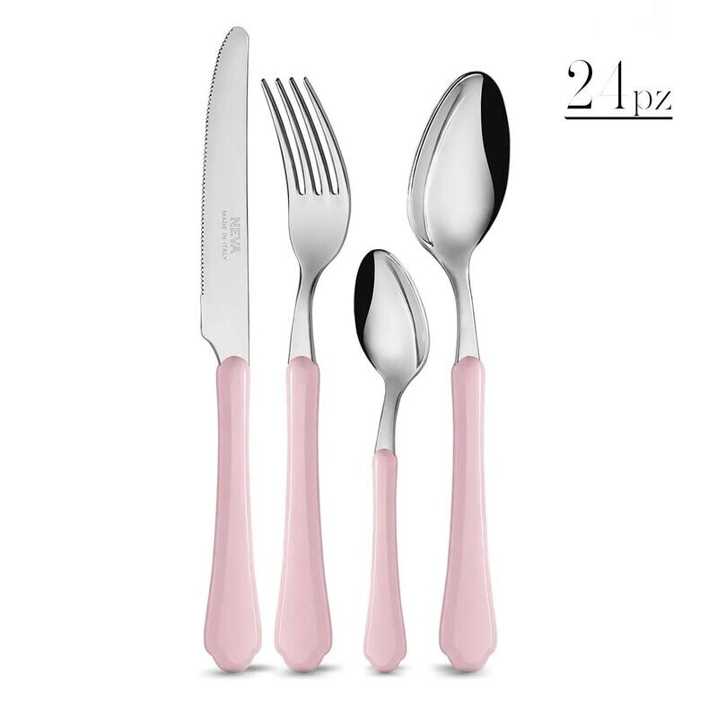 Set 24 posate Romantica rose