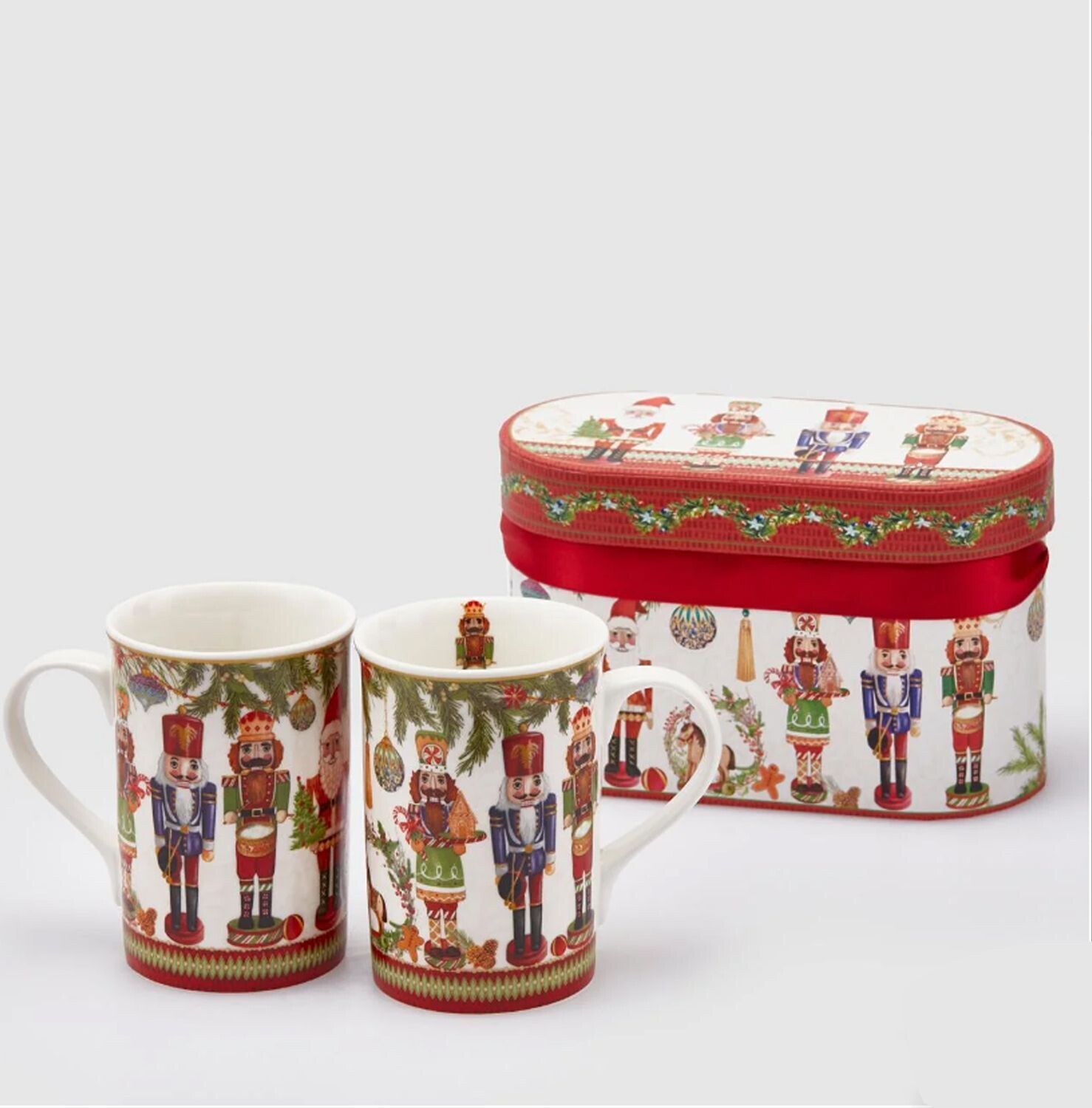 Set 2 mug soldatini e babbo Natale