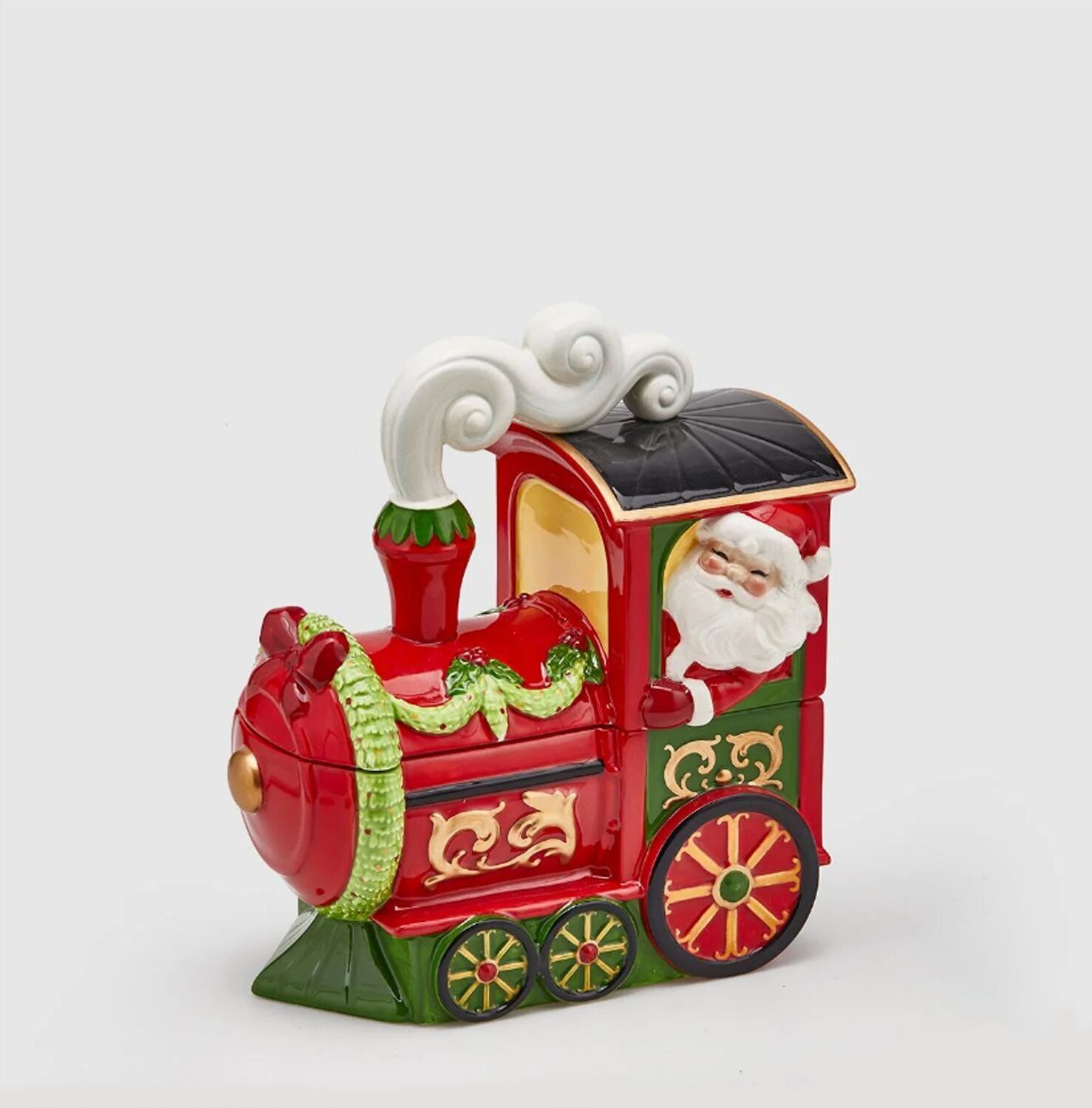 Contenitore trenino Babbo Natale