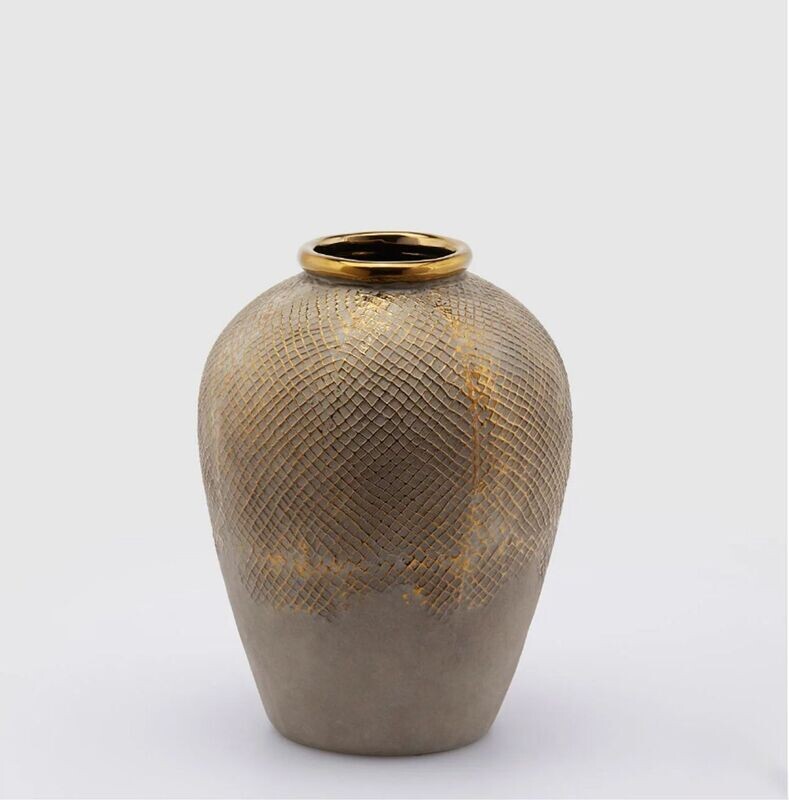 Vaso bordo oro h.29cm