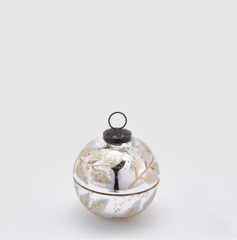 Candela sfera foglie