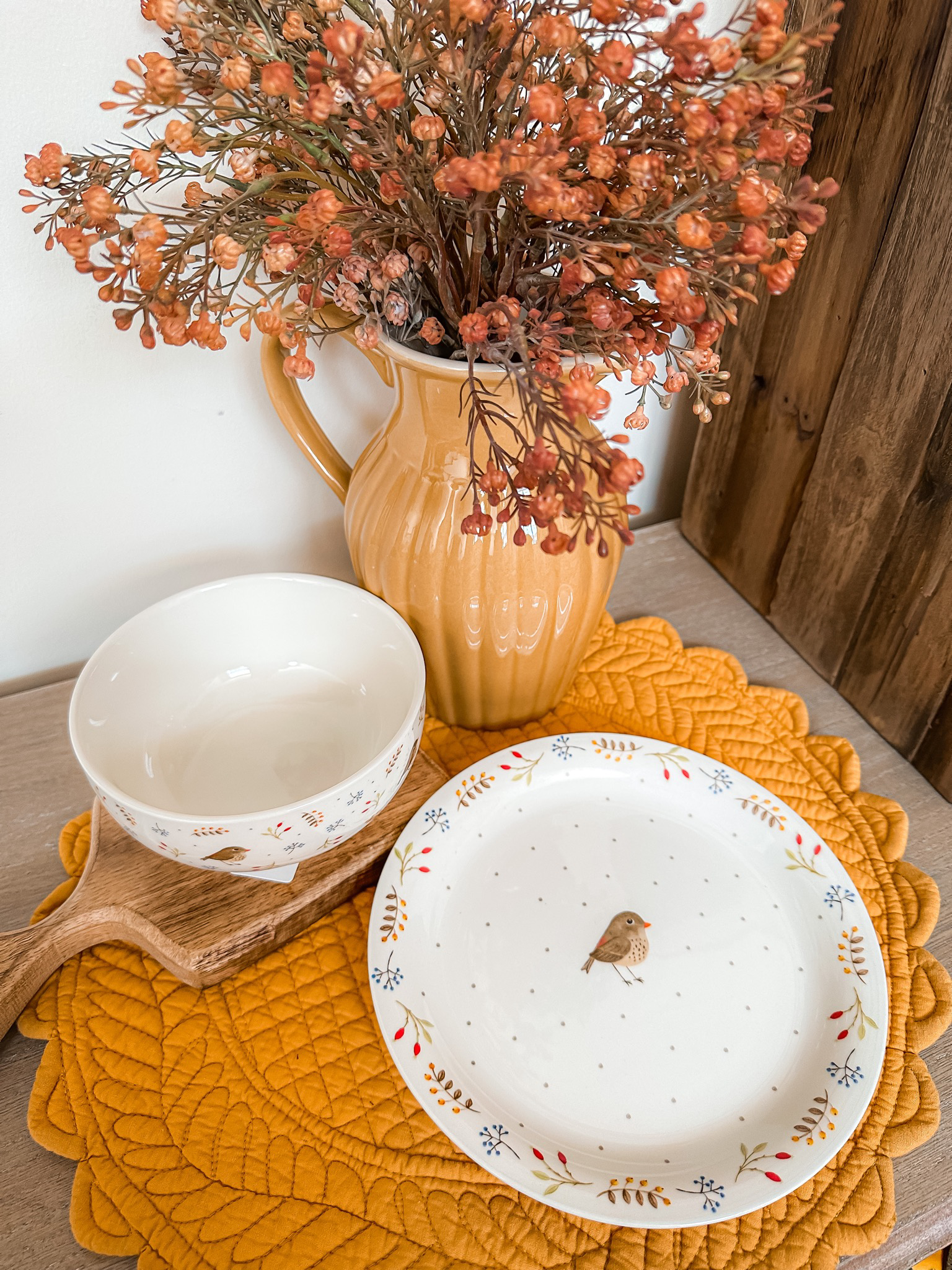 Piatto dessert uccellini