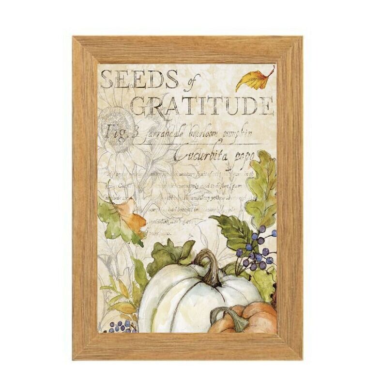 Quadro Seeds of gratitude autunno 21x29,7cm
