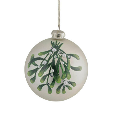 Sfera di natale vischio