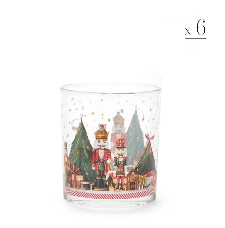 Set 6 bicchieri Christmas Carol Set 6 bicchieri Christmas Carol