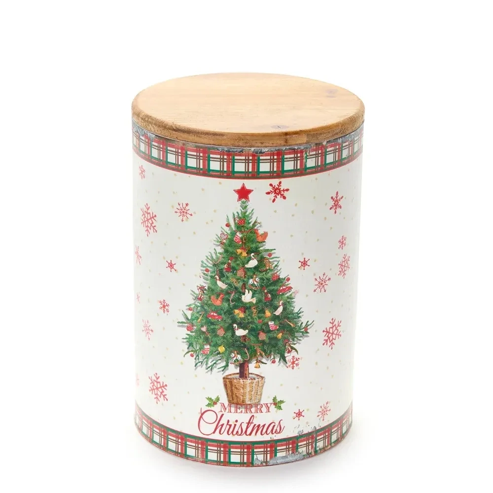 Barattolo Christmas Carol, Variante: Albero di natale ø 14cm h.20cm