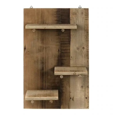 Mensola in legno con ripiani