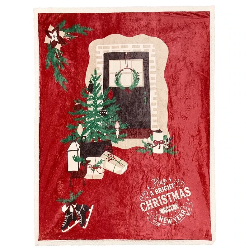 Plaid Holly Jolly porta