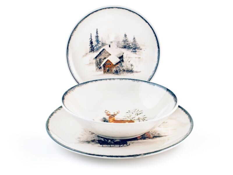 Servizio piatti 18 pezzi White Forest Servizio piatti 18 pezzi White Forest
