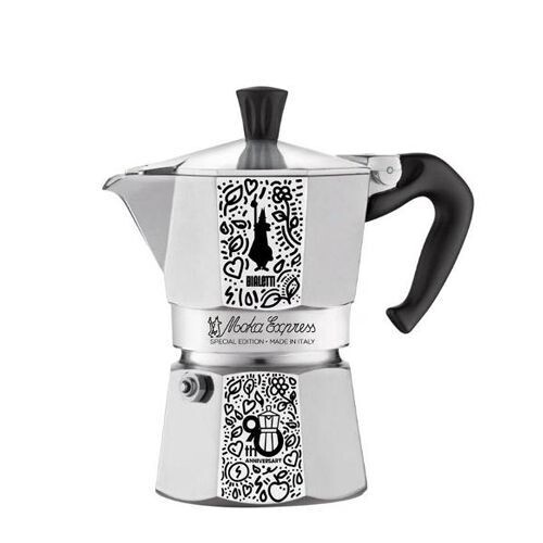 Caffettiera 3 Tazze 90 Anniversario Moka Express