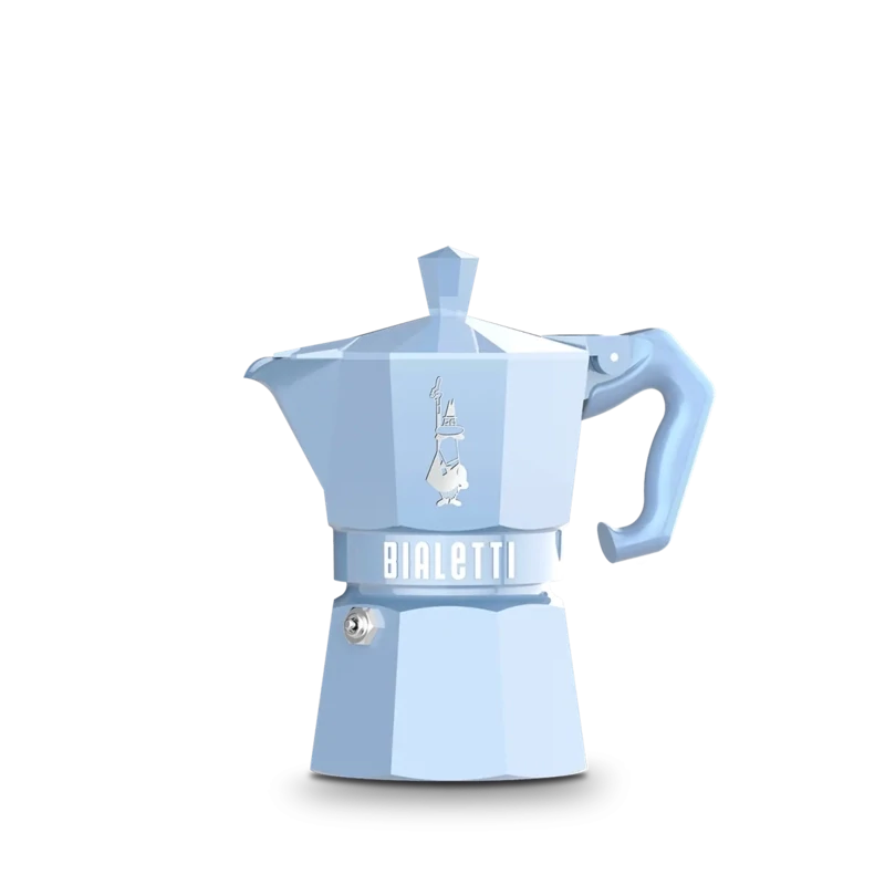 Moka Exclusive Light Blue 3 tazze