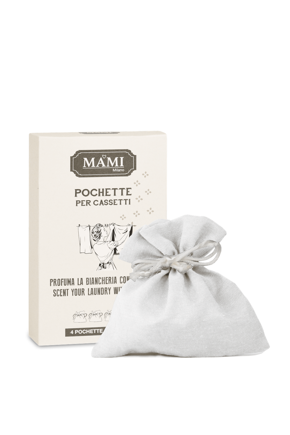 Set 4 sacchetti Mami Milano per perle profumate