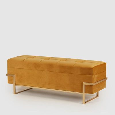 Pouf velluto contenitore