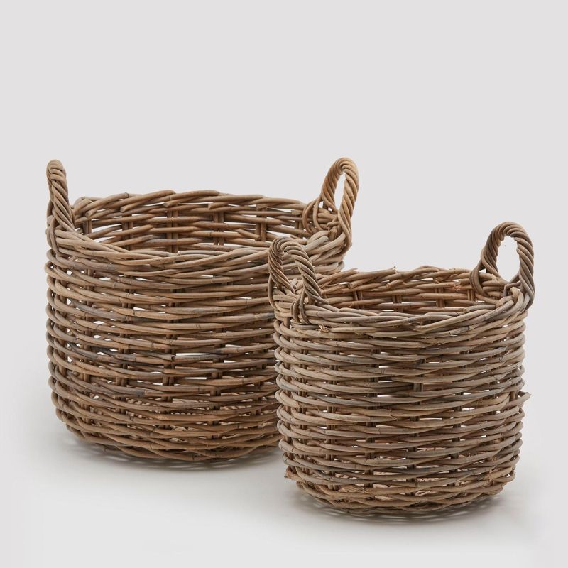 Cesto rattan con manici