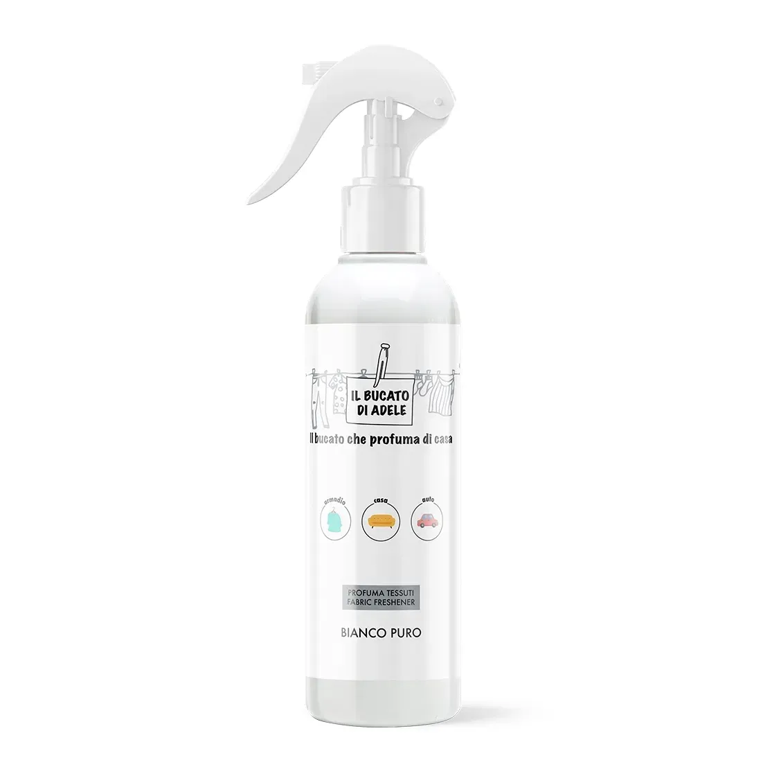 Spray tessuti Il bucato di Adele Bianco puro