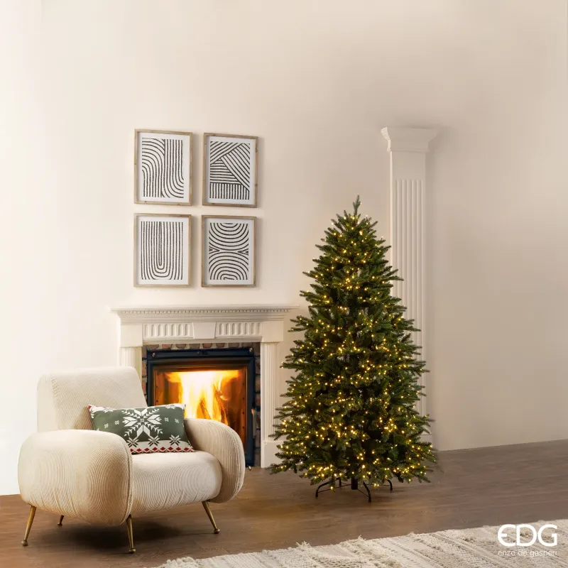 Pino Cristallo EDG con 1500 LED h.180cm Pino Cristallo EDG con 1500 LED h.180cm