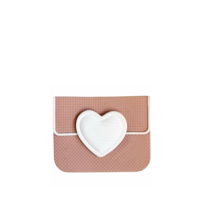 Portabiscotti Breakfast cuore cipria