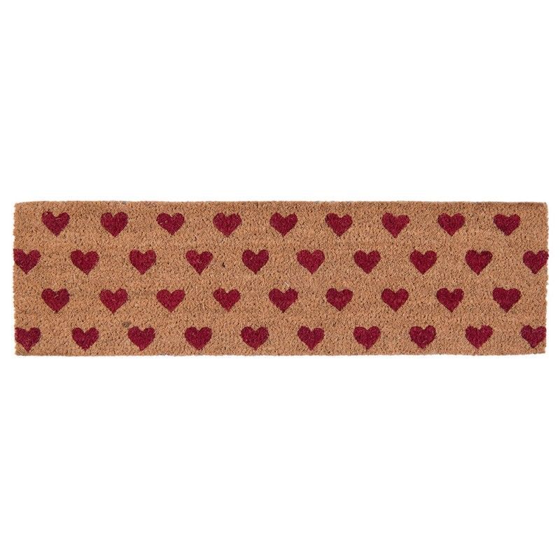 Zerbino in cocco Cuori rossi