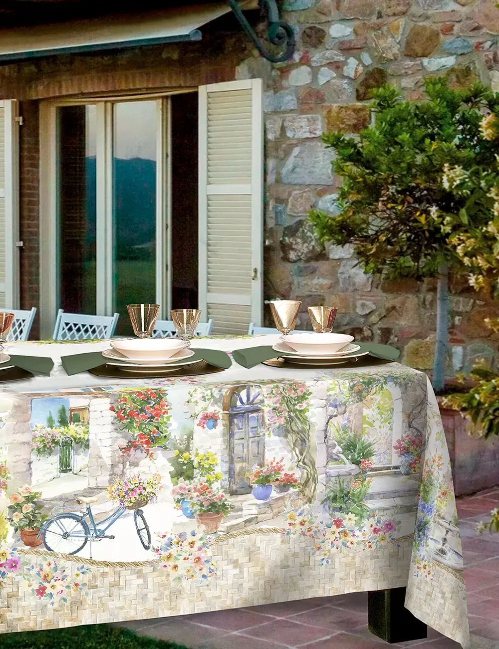 Tovaglia Borghetto 150x270cm