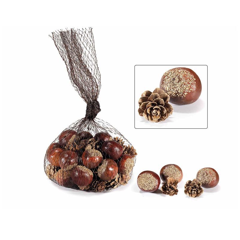 Castagne e pigne artificiali