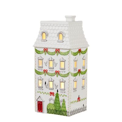 Casetta con led Bianco Natale