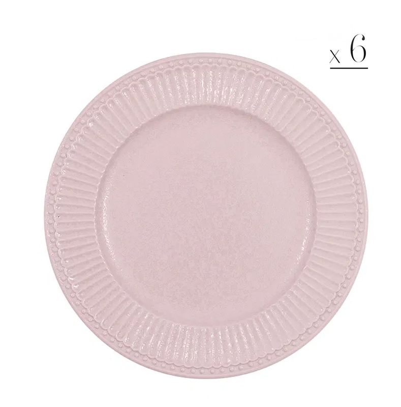 Set 6 piatti "Alice" vintage rose