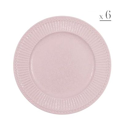 Set 6 piatti "Alice" vintage rose