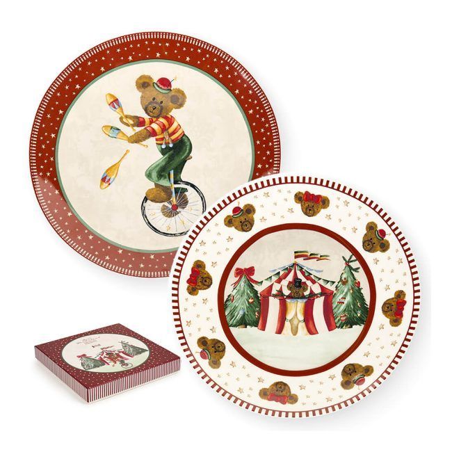 Set 2 piatti Bear wonderland