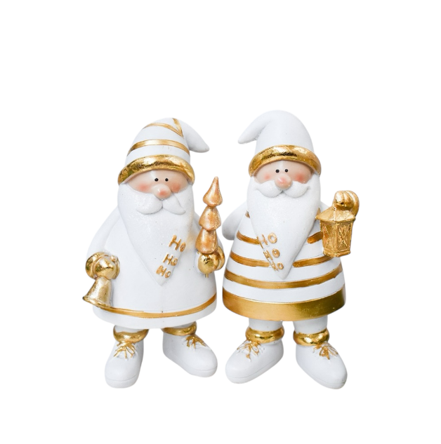 Babbo natale oro/bianco