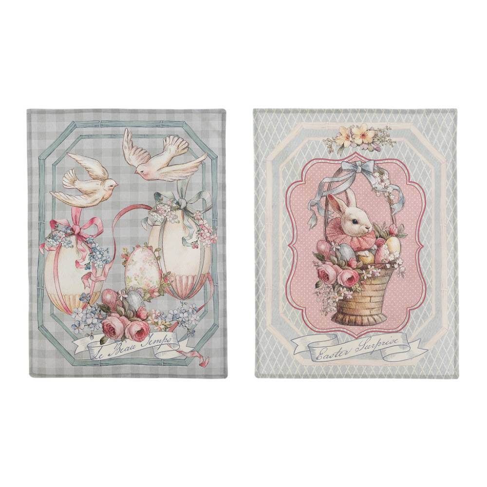 Set 2 canovacci Joyeuses Paques
