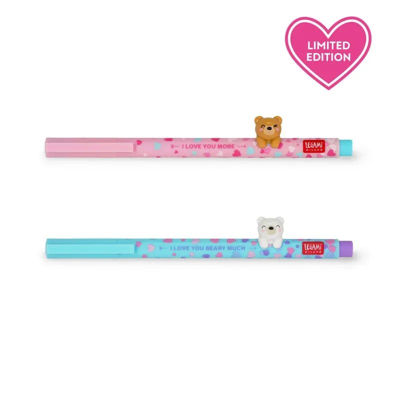 Set 2 penne gel Beary in Love