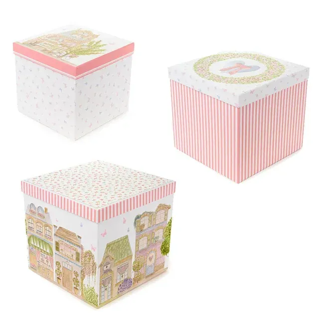 Set 3 scatole La vie en rose