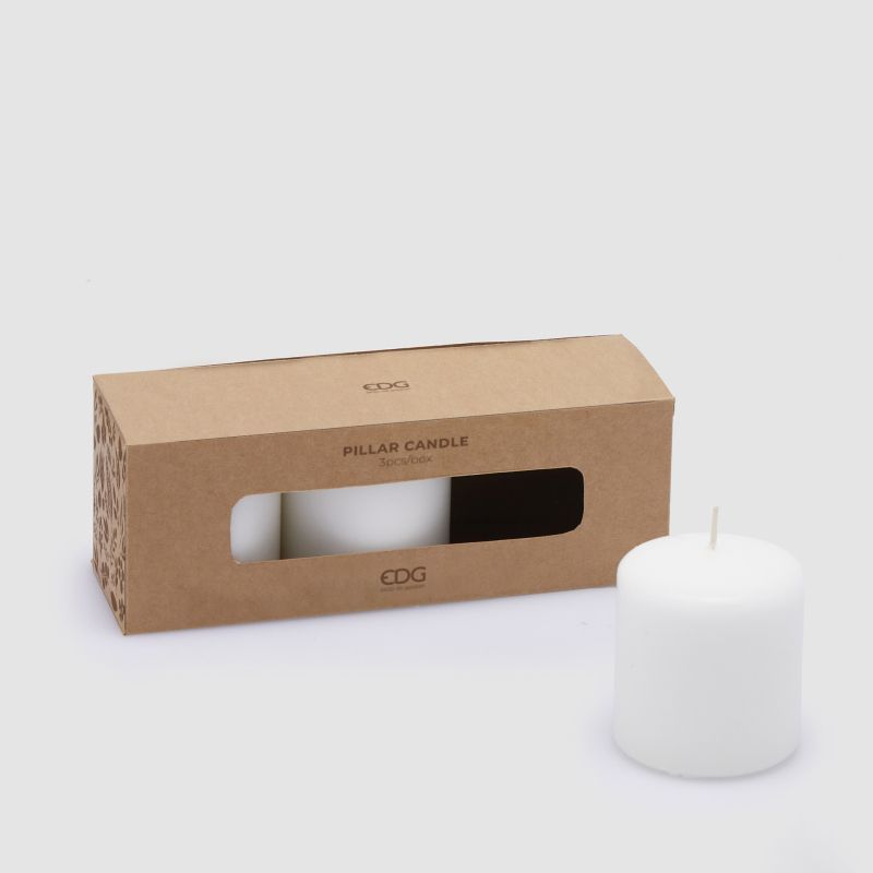 Set 3 candele h.7,5cm
