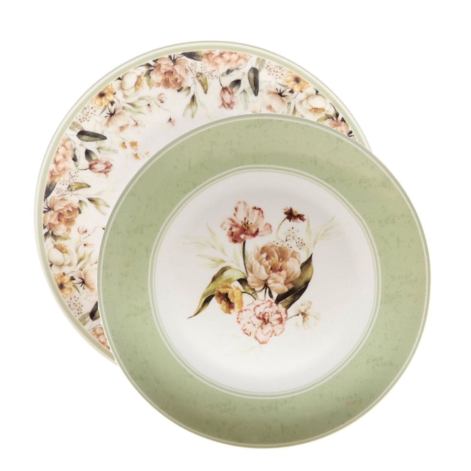 Set 2 Piatti Flower Garden