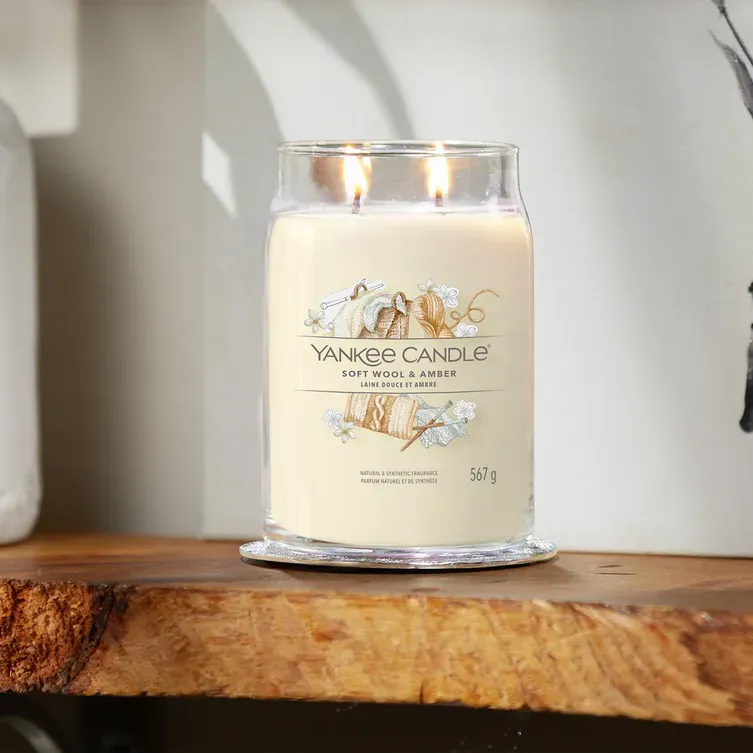 Yankee Candle Giara 567gr Soft Wool & Amber
