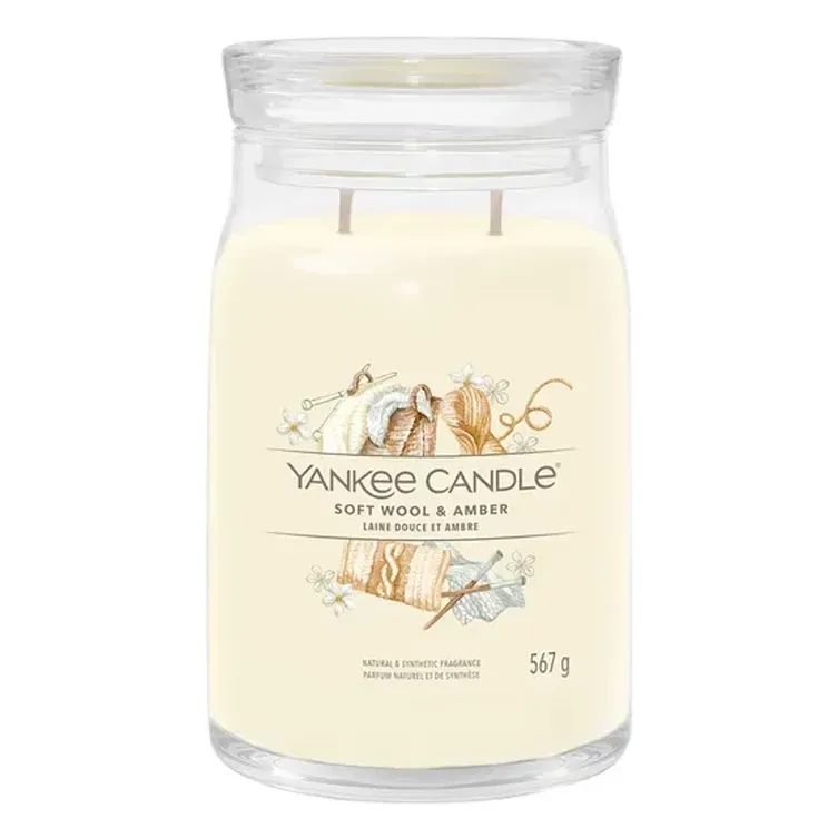 Yankee Candle Giara 567gr Soft Wool & Amber