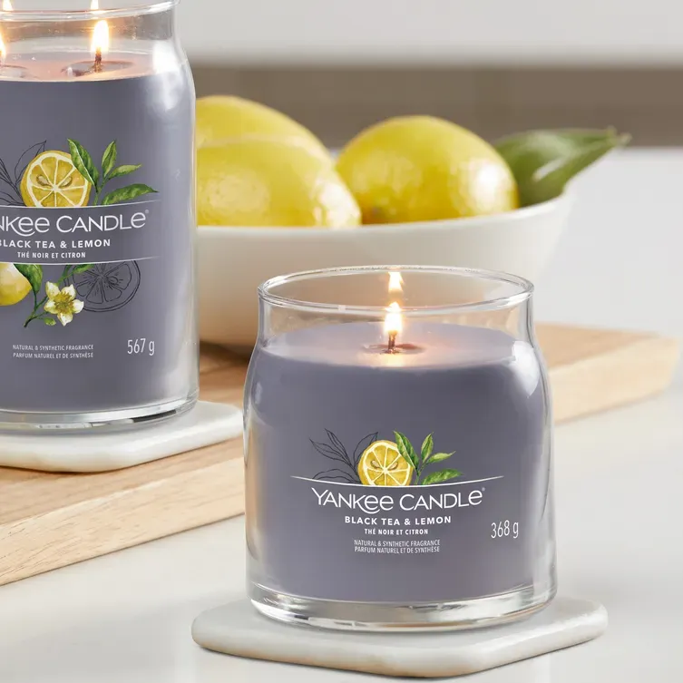 Yankee Candle Giara 368gr Black Tea & lemon