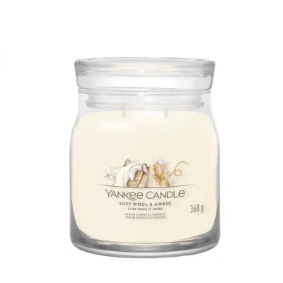 Yankee Candle Giara 368gr Soft wool & amber