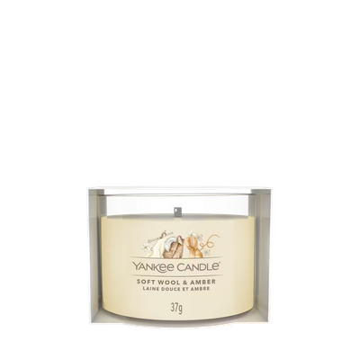 Yankee Candle candela mini Soft wool & Amber