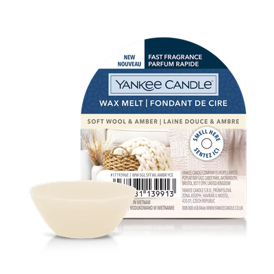 Yankee Candle cera Soft Wool & Amber