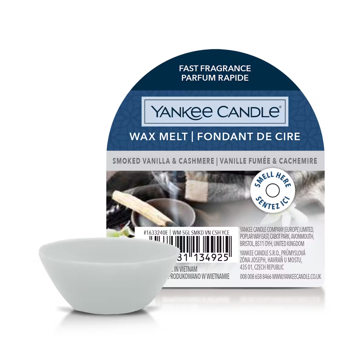 Yankee Candle cera Smoked Vanilla & Cashmere