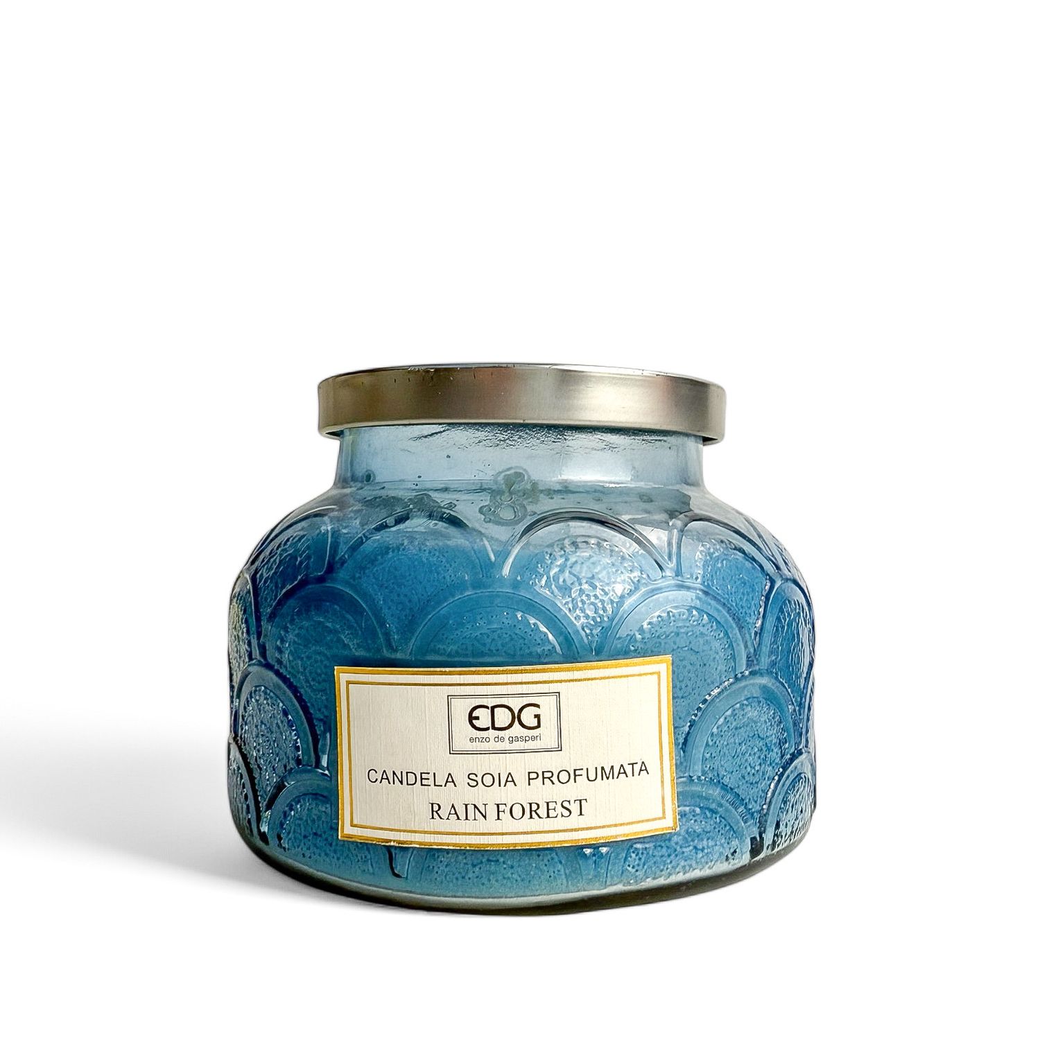 Candela barattolo ermetico 520gr Rain forest