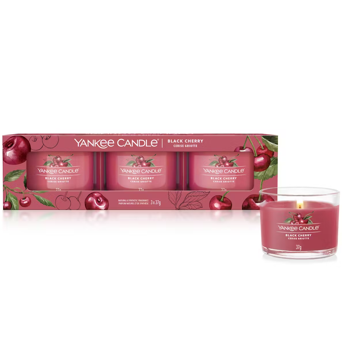 Yankee Candle set 3 mini candle Black cherry