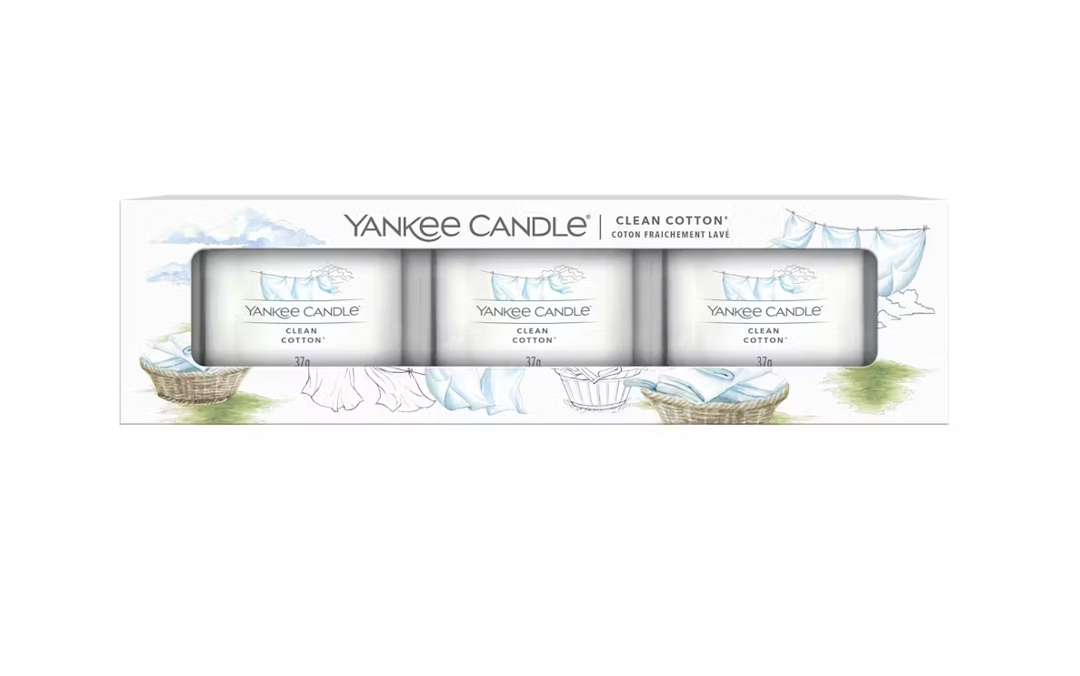 Yankee Candle set 3 mini candle Clean cotton
